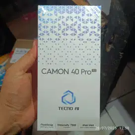 Tecno Camon 40 Pro 5G 8/256GB Baru segel garansi resmi
