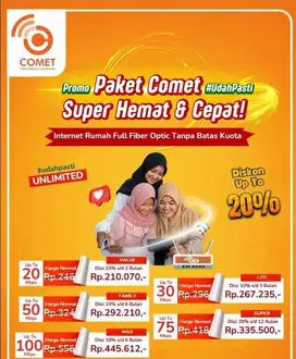 Segera bergabung dengan team Comet