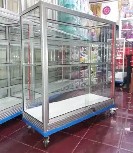 Etalase Pake Roda & Kunci Panjang 1 Meter