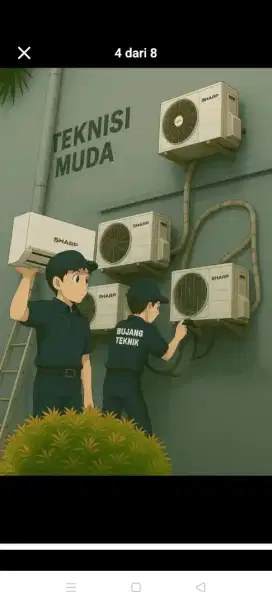 jasa servis ac kulkas mesin cuci kompa air dll