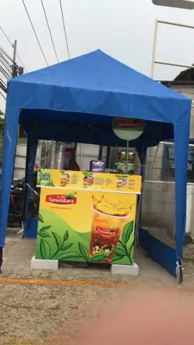 MEJA BOOTH FRANCHISE ES TEH NUSANTARA