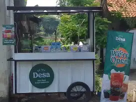 JUAL GEROBAK ES TEH DESA BESERTA PERLENGKAPAN USAHA TANGERANG