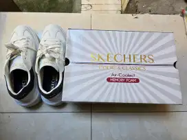 Skechers Court & Classics , White/Navy, EUR 41, UK 7, CM 26, USA MEN 8