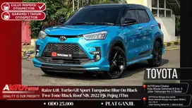 Toyota Raize 1.0L Turbo GR Sport Turquoise Blue On Black NIK 2022
