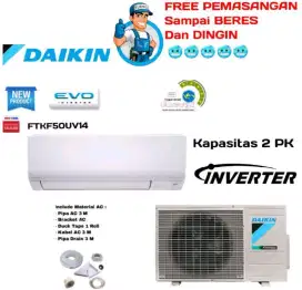 FREE PEMASANGAN! Daikin AC KAPASITAS 2 PK Split Evo INVERTER Malaysia