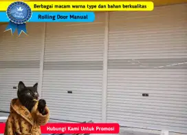 Rolling Door Manual dan Otomatis Berkualitas Harga Promosi