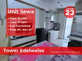 Sewa type studio furnished apartments Bassura City tower Edelweiss
