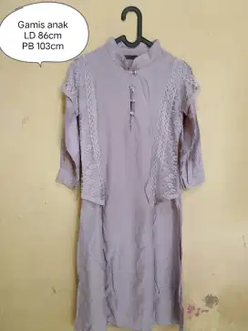Gamis lilac size 8-10th
