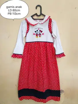 Gamis mickey size 8-10th