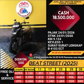 BEAT STREET 2025/ KM 9RB RASA BARU/DP 3 JT DOANG