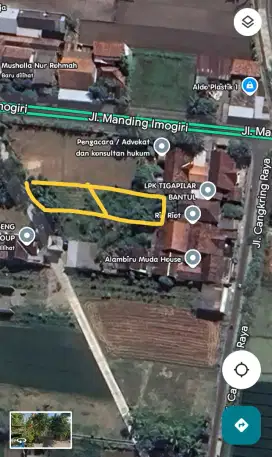 DIJUAL TANAH SAWAH TIMUR PEREMPATAN MANDING BANTUL