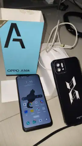 OPPO A16k 4/64GB Second – Mulus, Fullset+Bonus Casing and Anti gores