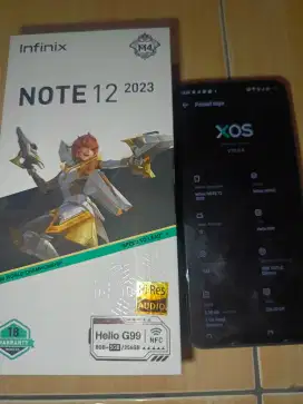 Hp Infinix note 12 2023 fullset like new (8/256gb)