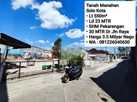 Jual Tanah Area Manahan Dekat Pusat Kota, Bisa Untuk Kos