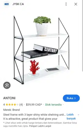 ANTONI Rak dinding 3 baris