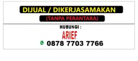 Tanah/Lahan Seluas 2100 m2, Hak Milik, DIJUAL atau DIKERJASAMAKAN