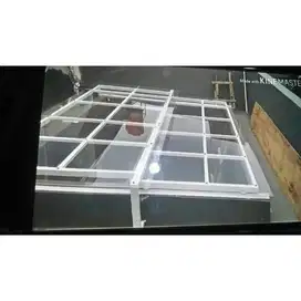 Kanopi sliding manual atap solarflat 1,2mm kuat dan bergaransi