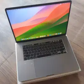 Macbook pro 2019 touchbar 16 inch ram 16gb ssd 512 fullset i7 dual VGA