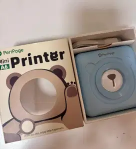 peripage mini printer thermal bisa untuk resi,dan cetak sticker,baru