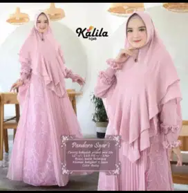 Gamis syar'i lengkap dgn jilbab
