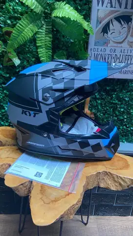 Helm KYT Cross Jumshot 3 Matt Black/Blue