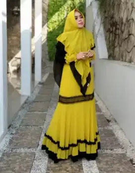 Gamis syar'i lengkap jilbab