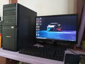 Pc gaming intel core i5 fullset (intel i5 gen4,,ram 8gb,,monitor 19in)