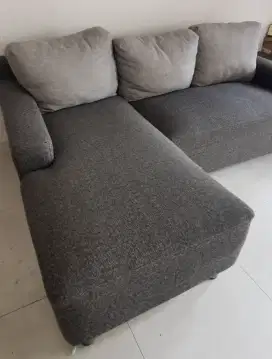 Sofa 3 seat warna abu