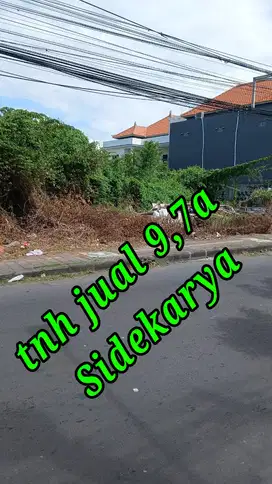 Dijual Tanah 9,7a di Jln utama Mertasari Sidekarya Denpasar Bali