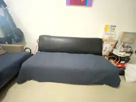 Sofa bed hitam second