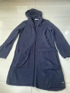 terusan cardigan wrn biru