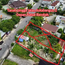 Dijual cepat tanah pinggir jalan sukabangun 2 palembang