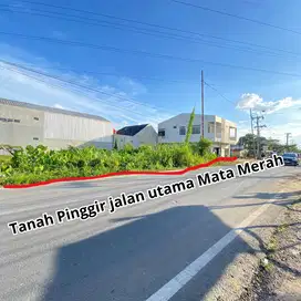 Tanah pinggir jalan utama mata merah palembang