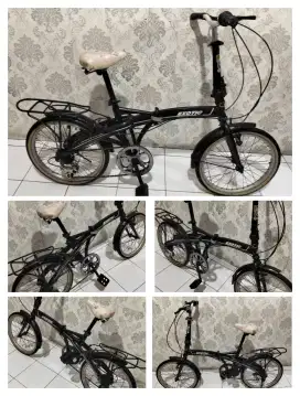 Sepeda lipat 6 speed ukuran 20 untuk umur 5 sampai 30 tahun