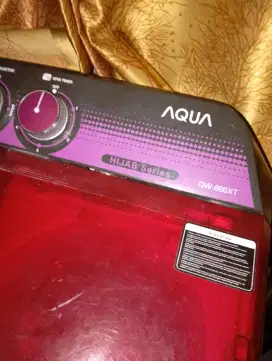Dijual mesin cuci aqua hijab rusak/mati