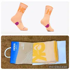 HOKA RUN CREW SOCKS kaos kaki lari running