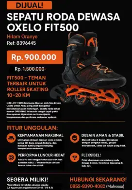 Sepatu Roda Dewasa OXELO FIT500