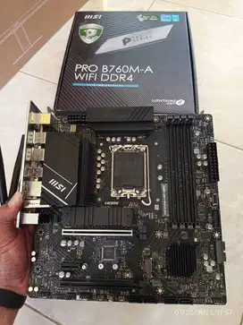 MSI Pro B760M-A Wifi D4 Socket intel LGA1700 Gen12/1/3/14 Garansi ON