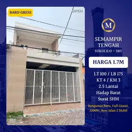 Rumah Baru Semampir Tengah Sukolilo dkt Semolowaru Nginden Tenggilis