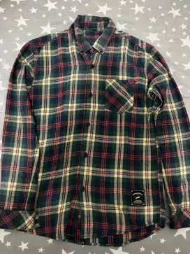 Kemeja Flanel Geoffmax Size M
