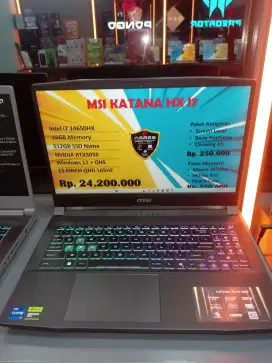 CICILAN LAPTOP MSI KATANA HX I7 DENGAN HOME CREDIT