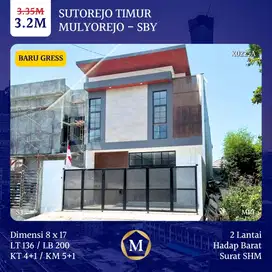 Rumah Baru Sutorejo Timur Mulyosari dkt Pakuwon City Galaxy Mall ITS