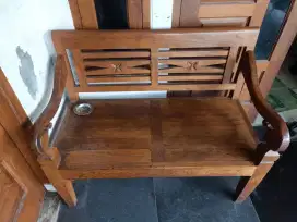 Kursi full jati buat santai 2 orang