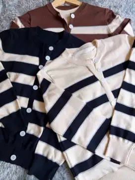 Atasan Salur Rajut Import
