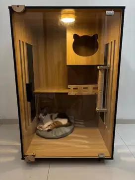 Kandang Kucing Kaca 60x60x90