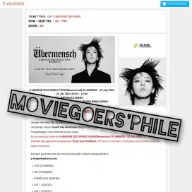 WTS Tiket Konser G-DRAGON: Übermensch In Jakarta, Jumat 25 Juli 2025