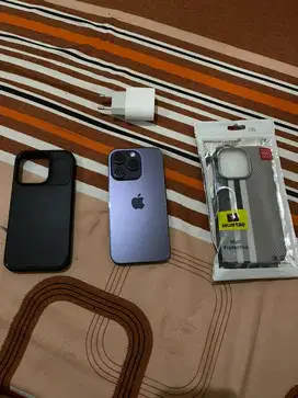 Iphone 14 pro 128gb Deep Purpel Mulus like new