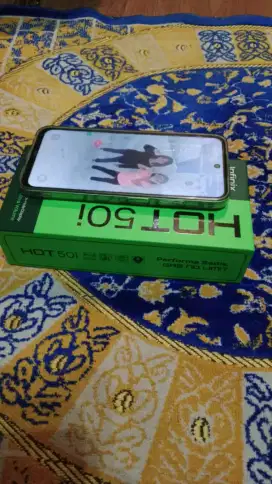 Infinix hot 50i ram 6/128 kondisi bekas baru mulus no minus komplit