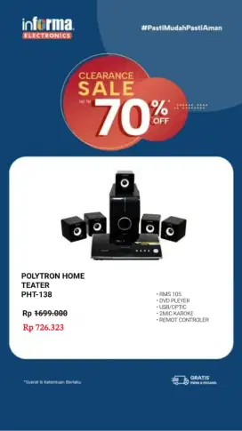 POLYTRON DVD HOME THEATER PHT-138