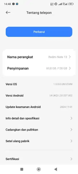 Hp second xiomi redmi note 13
